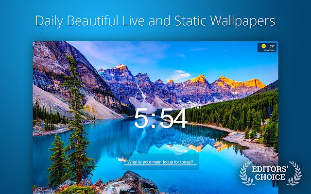 Chrome 网上商店的 Live Start Page Living Wallpapers 将与 OffiDocs Chromium 在线运行