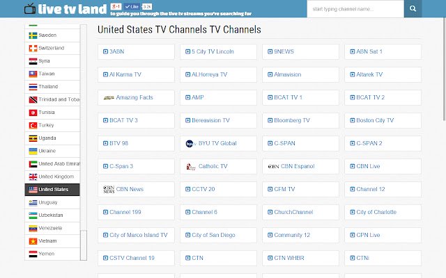 Live TV Land Watch Live TV Streams  from Chrome web store to be run with OffiDocs Chromium online