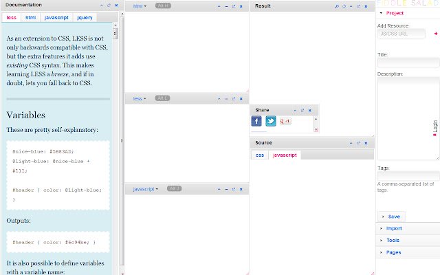 Live Web Development  from Chrome web store to be run with OffiDocs Chromium online
