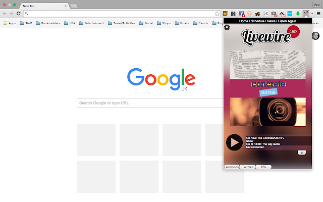 Livewire 1350 Miniplayer mula sa Chrome web store na tatakbo sa OffiDocs Chromium online