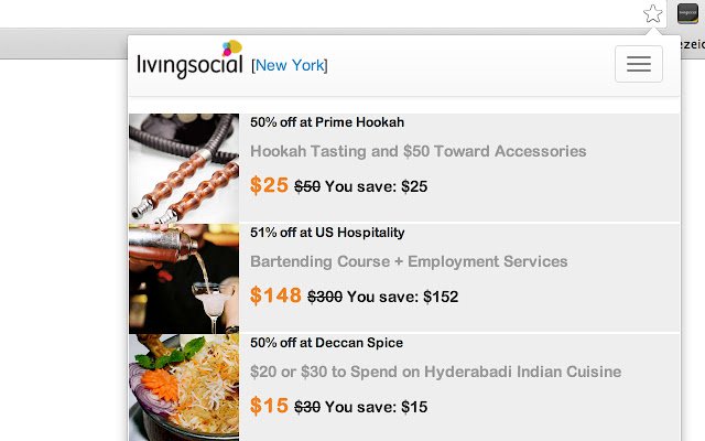 LivingSocial  from Chrome web store to be run with OffiDocs Chromium online