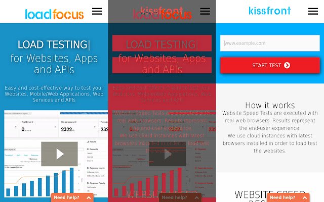 LoadFocus: Visual Regression Testing  from Chrome web store to be run with OffiDocs Chromium online