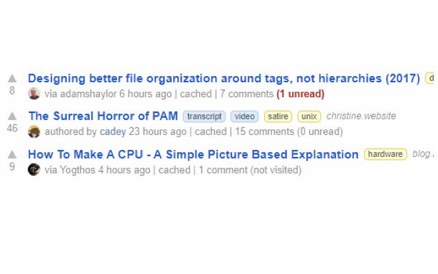 lobsters unread comments  from Chrome web store to be run with OffiDocs Chromium online