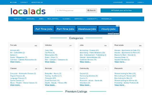 Localads.pk mula sa Chrome web store na tatakbo sa OffiDocs Chromium online