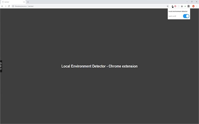 Local environment detector  from Chrome web store to be run with OffiDocs Chromium online