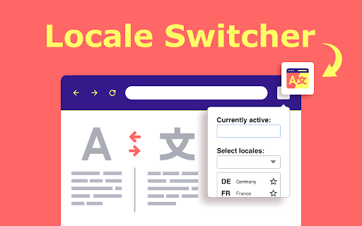 Locale Switcher  from Chrome web store to be run with OffiDocs Chromium online