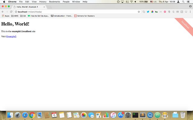 Localhost detector  from Chrome web store to be run with OffiDocs Chromium online