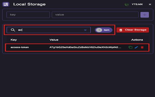 localStorage 管理器  from Chrome web store to be run with OffiDocs Chromium online