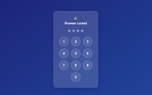 LockBox Secure Your Browser with a Simple, Powerful PIN Lock  from Chrome web store to be run with OffiDocs Chromium online