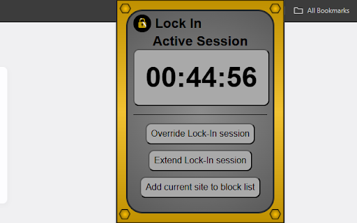 LockIN  from Chrome web store to be run with OffiDocs Chromium online