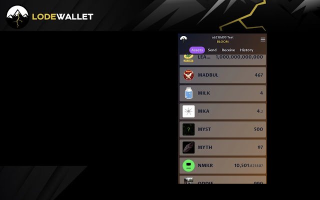 LodeWallet  from Chrome web store to be run with OffiDocs Chromium online
