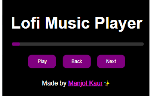 Lofi Music Player  from Chrome web store to be run with OffiDocs Chromium online