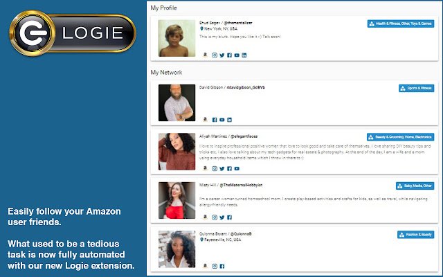 Logie Extension  from Chrome web store to be run with OffiDocs Chromium online
