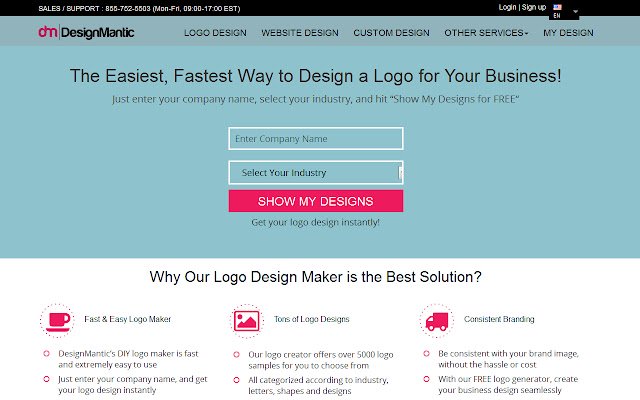 Logo Maker by DesignMantic  from Chrome web store to be run with OffiDocs Chromium online