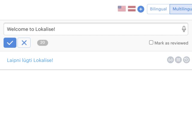 Lokalise Dictate  from Chrome web store to be run with OffiDocs Chromium online