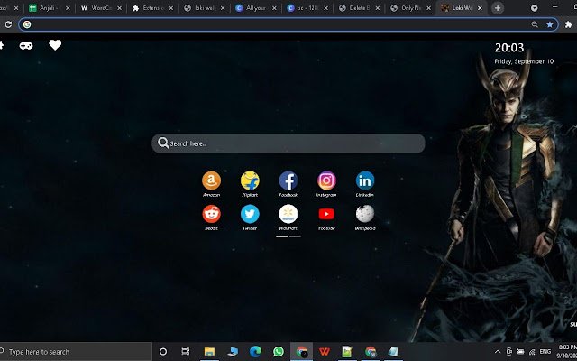 Loki Wallpaper Novo tema de guia [Instalar agora] da loja virtual do Chrome para ser executado com o OffiDocs Chromium online