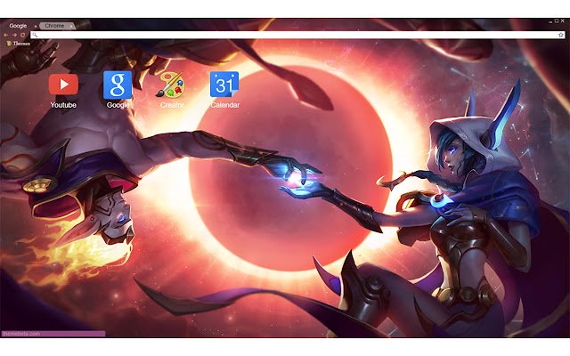 LoL Cosmic Dust Xayah/Rakan 1920x1080  from Chrome web store to be run with OffiDocs Chromium online