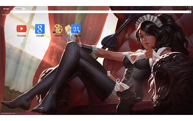 LoL French Maid Nidalee 1920x1080 из интернет-магазина Chrome для запуска с онлайн-версией OffiDocs Chromium