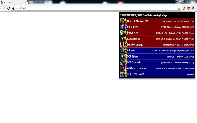 LoL Game Finder  from Chrome web store to be run with OffiDocs Chromium online