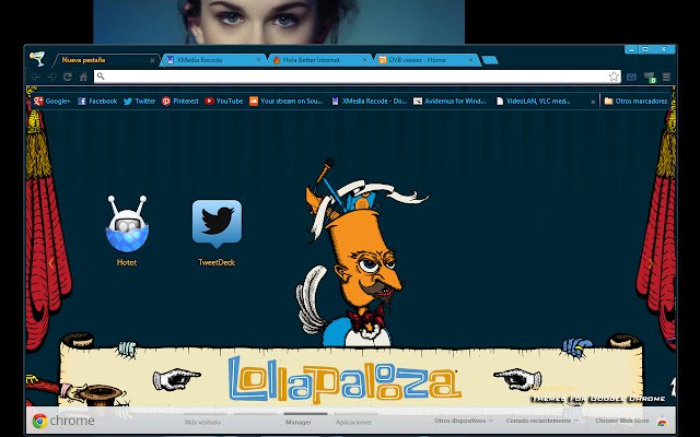 Lollapalooza 2011 de la boutique en ligne Chrome sera exécuté avec OffiDocs Chromium en ligne