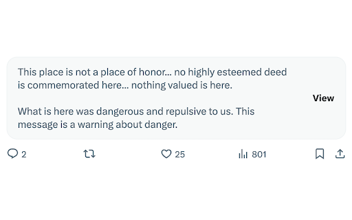 Long term nuclear waste warning messages  from Chrome web store to be run with OffiDocs Chromium online Long term nuclear waste warning messages  from Chrome web store to be run with OffiDocs Chromium online