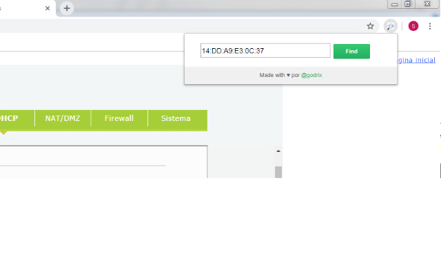 Lookup MAC Address  from Chrome web store to be run with OffiDocs Chromium online
