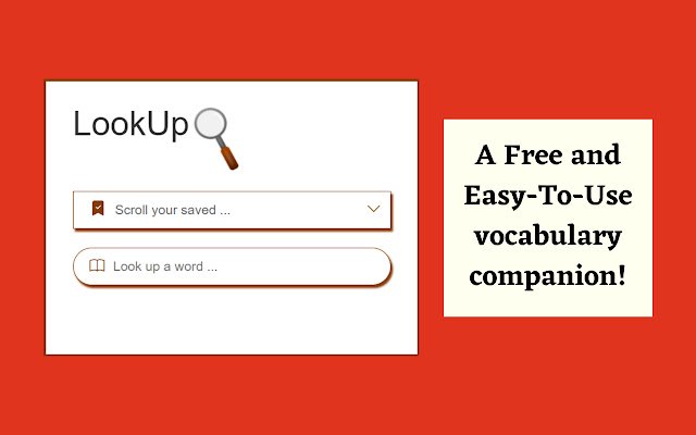 LookUp Personal Vocabulary Companion ze sklepu internetowego Chrome, który można uruchomić z OffiDocs Chromium online