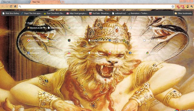 Lord Narsimha(Avatar) 2 が Chrome Web ストアから OffiDocs Chromium online で実行されます