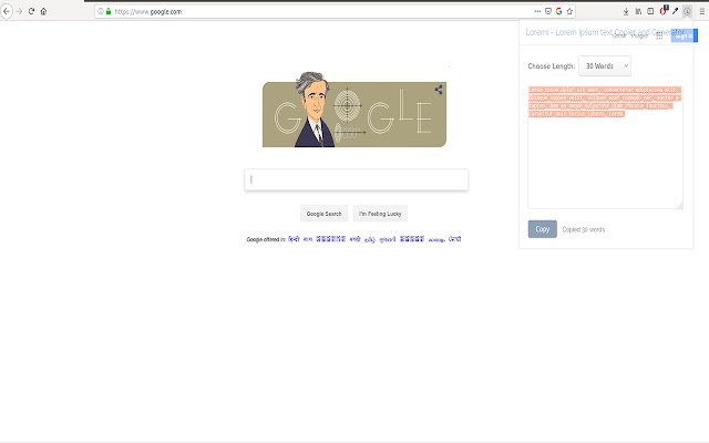 Loremi  from Chrome web store to be run with OffiDocs Chromium online