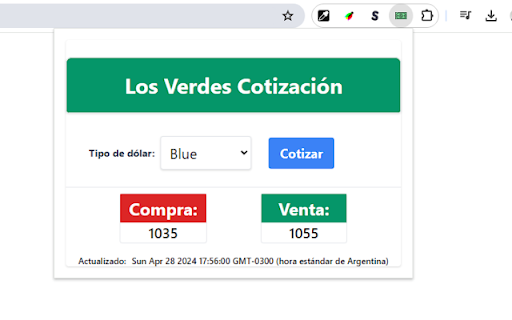 Los Verdes Cotizacón  from Chrome web store to be run with OffiDocs Chromium online