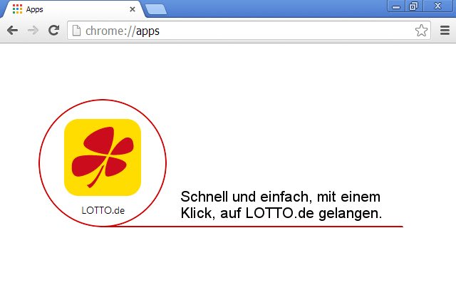 LOTTO.de App amaz.in/g  from Chrome web store to be run with OffiDocs Chromium online