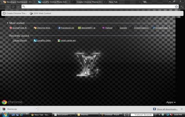 Louis Vuitton Theme aus dem Chrome-Webshop zur Ausführung mit OffiDocs Chromium online