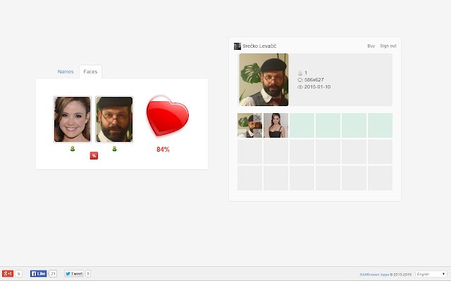 Love Calculator จาก Chrome เว็บสโตร์ที่จะใช้งานร่วมกับ OffiDocs Chromium ออนไลน์