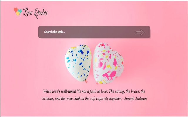 Love Quotes  from Chrome web store to be run with OffiDocs Chromium online