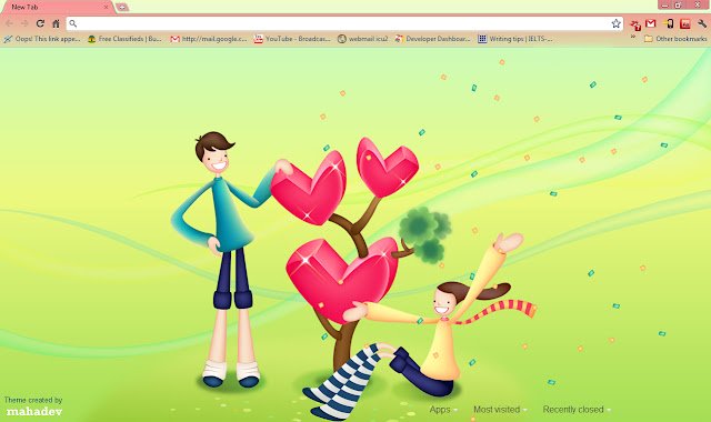 来自 Chrome 网上商店的 Love Tree 1440x900 将与 OffiDocs Chromium 在线运行