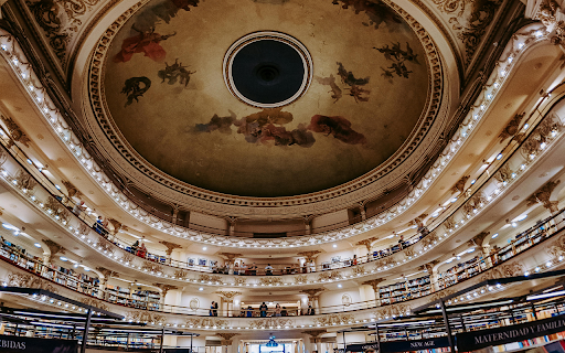 Low Angle Shot of the El Ateneo Grand Splendid Bookshop  from Chrome web store to be run with OffiDocs Chromium online