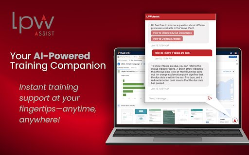 LPW Assist – Your Business Training Chatbot from Chrome web store to be run with OffiDocs Chromium online LPW Assist – Your Business Training Chatbot from Chrome web store to be run with OffiDocs Chromium online