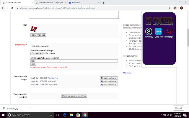 LT Locker  from Chrome web store to be run with OffiDocs Chromium online