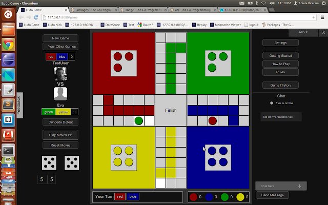 Ludo Game de Chrome web store se ejecutará con OffiDocs Chromium en línea