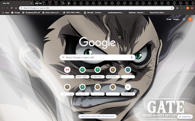 El tema Luffy OnePiece Dark de Chrome web store se ejecutará con OffiDocs Chromium en línea