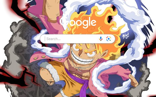 Luffy Sun God Nika Gear 5 Anime Theme  from Chrome web store to be run with OffiDocs Chromium online