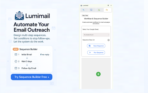 Lumimail: AI Mail Merge  Email Marketing for Gmail  from Chrome web store to be run with OffiDocs Chromium online