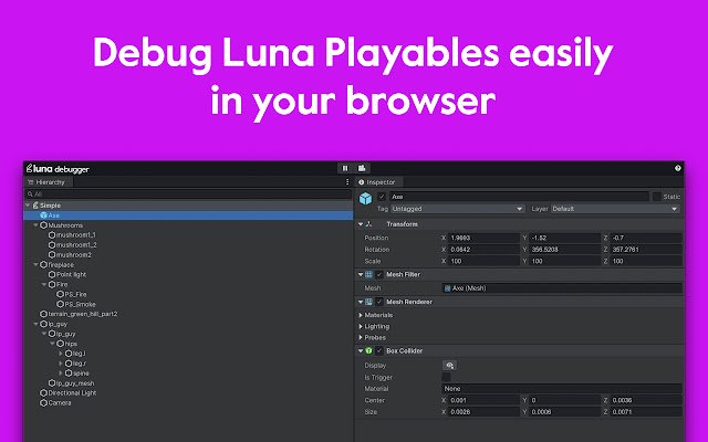 Luna Debugger  from Chrome web store to be run with OffiDocs Chromium online