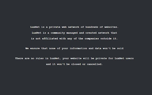 LuxNet Network из интернет-магазина Chrome будет работать с OffiDocs Chromium онлайн
