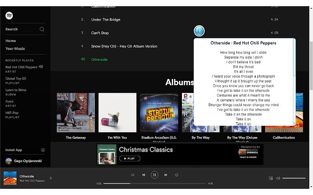 Lyrco Your personal lyrics service  from Chrome web store to be run with OffiDocs Chromium online