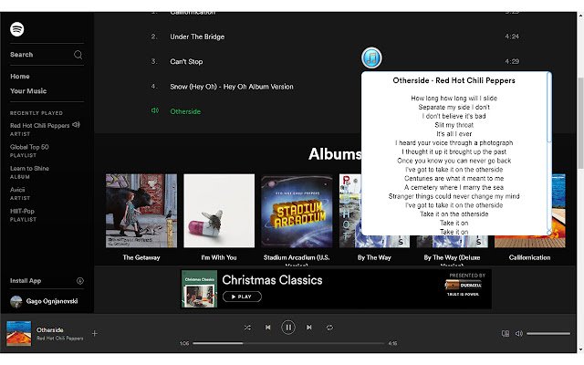 Lyrco บริการเนื้อเพลงส่วนบุคคลของคุณจาก Chrome เว็บสโตร์จะทำงานด้วย OffiDocs Chromium ออนไลน์