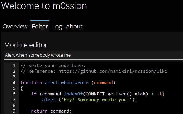 m0ssion-Framework aus dem Chrome-Webshop zur Ausführung mit OffiDocs Chromium online