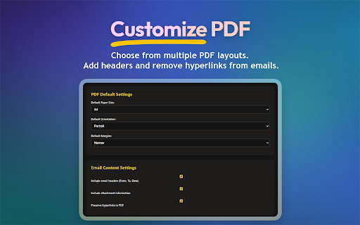 M2PDF: Save Emails as PDF Locally  from Chrome web store to be run with OffiDocs Chromium online