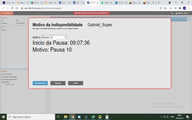 M3 Pausas mula sa Chrome web store na tatakbo sa OffiDocs Chromium online