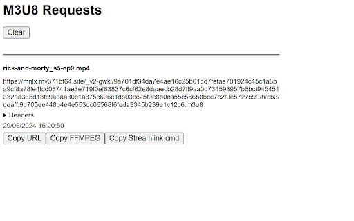 M3U8 Request Finder  from Chrome web store to be run with OffiDocs Chromium online